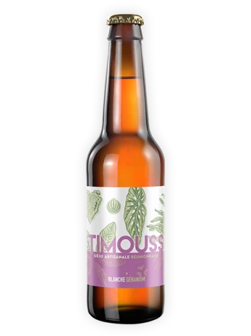 BIERE TIMOUSS BLANCHE GERANIUM 33CL